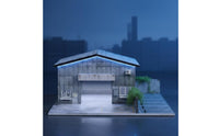 1:64 Factory Model Realistic Details Lighted Factory Diorama