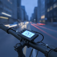 Electric Bike Digital Display with Waterproof Connector Handlebar-Mounted Electric Bike Digital Display Intelligent for Riders
