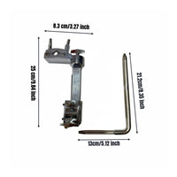 Drum Set Extension Clamp Adjustable Drum Set Mounting Bracket Heavy Duty Metal Percussion Adjustable Holder