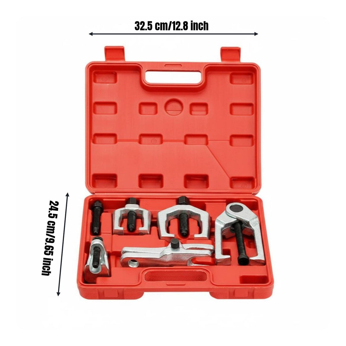5 Pieces Ball Joint Separator Kit Crafted Alloy Steel Tie Rod End Puller Kit Professional Grade Pitman Arm Puller Set for DIY Enthusiasts, Garage