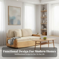 Multi-Functional Pull-extendable Sofa Bed versatileUse transformable Furniture Space-Saving Sleeper Couch Foldable Design for Small Apartment Dwellers, Students, property owners, Living Room, Home Office
