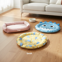 Pet Cooling Mat Summer Dog Cat Bed Round/Rectangular Ice Pad for Small Medium Dogs and Cats