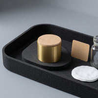 Solid Construction Cork-Top Pen Holder Compact Cylindrical Pen Holder Low-Height Pencil Cup Modern Design