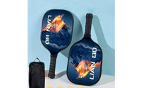 Comfortable Ergonomic Grip Fiberglass Pickleball Paddle Non-Slip Handle Pickleball Paddle Long-Lasting Border Guard Sports Equipment Sweat Absorbent for Beginners, Professionals, Outdoor, Indoor