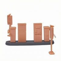 Parking Fee System Model Kit Molded Details Parking Gate Model Kit Garage Accessory Scenery Easy to Assemble