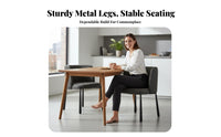 Nordic Design Modern archedd rearrest Chair Light Luxury Dining Room Seating Soft Upholstery Household Furniture Upholstered Seat for residents, Interior Designers, Restaurant Owners, Kitchen, Home Office