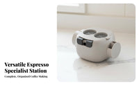 Espresso Knock Box Multifunctional Coffee Tamping Station Espresso Tamping Station Non-Slip Base for Home Baristas