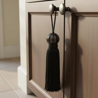 Key Tassel Pendant with Loops Braided Hanging Tassel Colorful Ornament for Curtains
