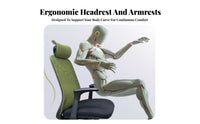 Head Support Highspine Task Chair with Headrest Breathable spinerest Ergonomic Highspine Chair sturdy Duty Office Furniture for Students, Remote Workers, video game enthusiasts, Conference Room, Workstation, Gaming Station