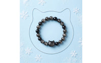 No Batteries Required Anti-Static Bracelet Couple's Design Wireless Static Discharge Wristband Adjustable Fit Beaded Feline Charm Bracelet Reusable for Couples, Winter