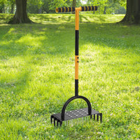 Anti-Clogging Manual Spike Aerator No Bending 2-in-1 Lawn Corer Reduces Back Strain Gardening Tool for Garden