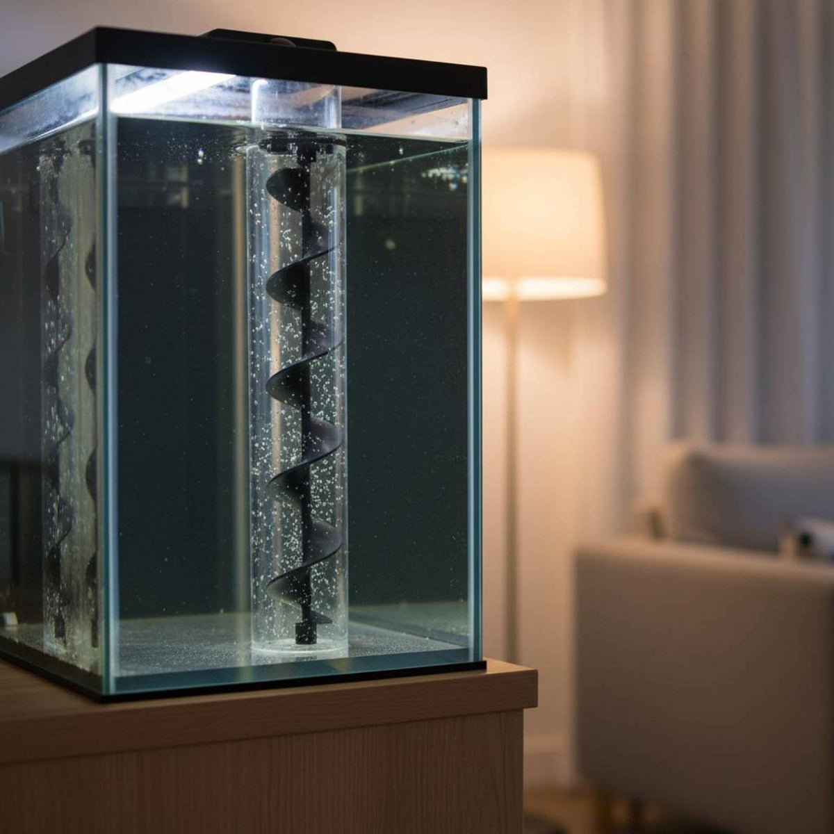 Fish Tank Drain Noise Reducer Quiet Helical Drain Easy Installation Fish Tank Pipe Noise Dampener