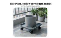 Rolling Flower Mover with Wheels Water Collection Tray Pot Mover for Gardeners, Homeowners, Garden, Outdoor