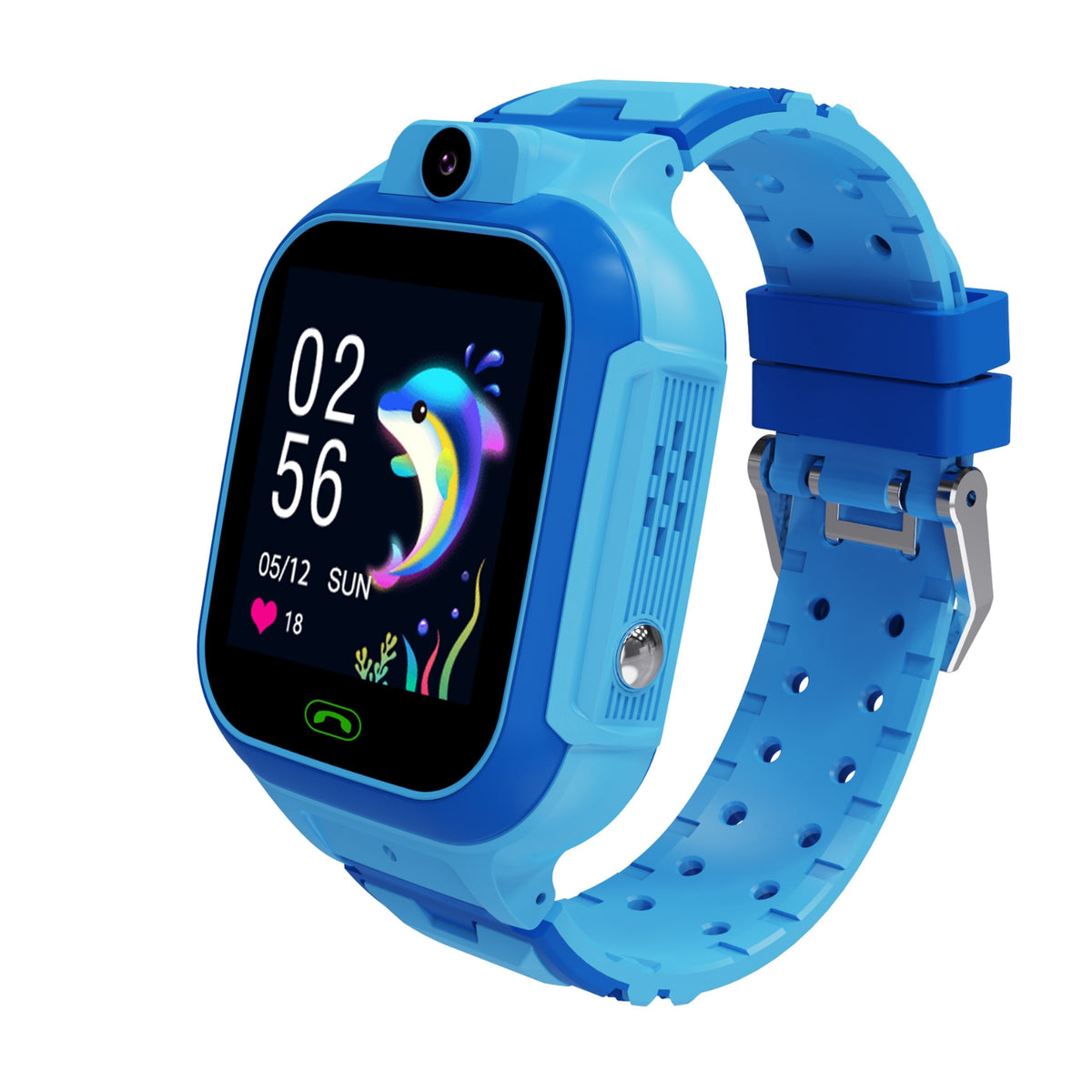 Smartwatch with Camera Visual Call Calls Phone Watch Touchscreen Smart Watch SOS Wrist Telephone Voice Chat for Children, School