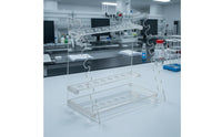 Pipette Rack Transparent Acrylic Pipette Stand Open-Frame Holder for Technicians, Students, Scientific Facility, Classroom
