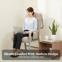 Double-PurposeUse Lay-Flat resting Chair Adjustable Backrest Recliner Extendable Footrest Lounge Armchair Padded padding for Office Workers, Students, Adults, Dormitory, Bedroom, Home, perusing
