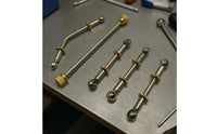 5 Pieces Slender Linkage Rods with Eyelet Ends Compact Hardware for Brass Players
