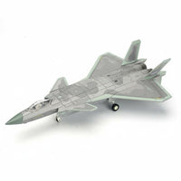 1/72 Scale J-20 Fighter Jet Model Building Model Low-Observable Fighter Rotating Wheels Jet Model for Desk Decoration