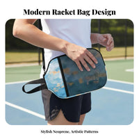 Portable Design Pickleball Paddle Cover Lightweight Neoprene Racket Sleeve Zipper Closure for Outdoor