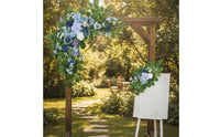 2 Pieces Wedding Arch Flowers Silk Artificial Flower Swags Floral Swags Trailing for Brides, Welcome Sign, Ceremony