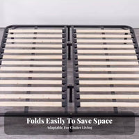 gas-assisted elevating Bed Frame Space-Saving Mattress Foundation Box foundation Replacement Bedroom Furniture for Apartment Dwellers, Homeowners, Guest Room