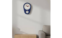 Weekday Wall Clock Simple Decorative Wall-Hung Clock Large Face Timepiece for Living Room