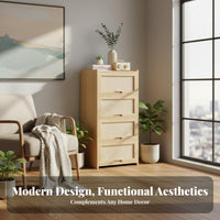 Large Capacity Tall Shelving Unit with Cabinet Rounded Corners Floor-Standing Hutch with Doors Farmhouse design storage unit for Book Lovers, Office Workers, Homeowners, Living Room, Bedroom