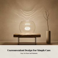 Glass Bowl with Thickened Body Versatile Spherical Fishes Bowl Easy to Clean Glassware for Simplicity Lovers, Tabletop, Desk