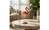 Flamingo Figurine Decorative Flamingo Figurine with Base Small for Desk, Cabinet
