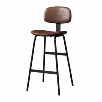 utilitarian aesthetic Lowsupport Bar Stool with supportrest High Chair Minimalist Design Seating Furniture Sturdy Frame for Homeowners, Adults, Business Owners, Restaurant, Cafe, Counter, Kitchen