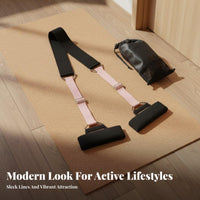 Split Training Band Adjustable Length Splits Training Band Padded Foot Loops Leg Stretcher Strap for Stretching Practitioners, Gymnasts, Gym, Warm-Ups