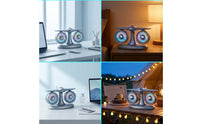 Double-Head Desktop Fan Multi-Speed USB Fan with Twin Heads Adjustable for Office Workers, Commuters, Bedroom