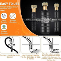 Drain Cleaning Bladder Set of 3 for Clearing Clogs in Main Drains and Sewer Pipes