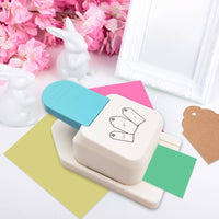 Label Punch Embossing Function Easy to Use Bookmark Paper Puncher for Crafters, Teachers, Scrapbooking, Office Organization