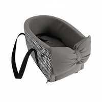 Removable and Washable Car Center Console Pet Seat Universal Fit Dog Armrest Booster Seat Year-Round Use Small Pet Car Bed for Cats