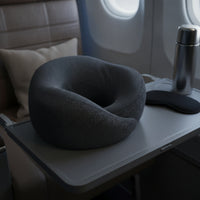 Portable Ergonomic Neck Support Pillow Memory Foam Travel Pillow for Travelers, Commuters, Airplane, Car, Office, Train