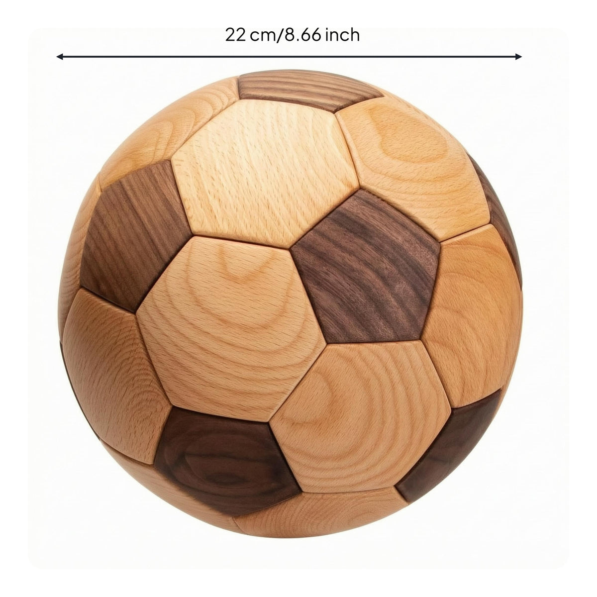 Soccer Ball Ornament Reusable Wooden Soccer Ornament No Celebration Decor for Display