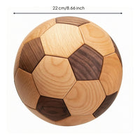 Soccer Ball Ornament Reusable Wooden Soccer Ornament No Celebration Decor for Display