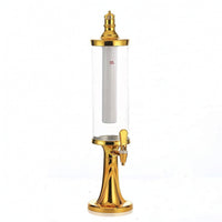 Tabletop Beer Dispenser with Ice Column Light-up Beverage Dispenser with Tap Clear Beer Dispenser Chilled for Hosts, Parties, Home Taverns, Game Nights