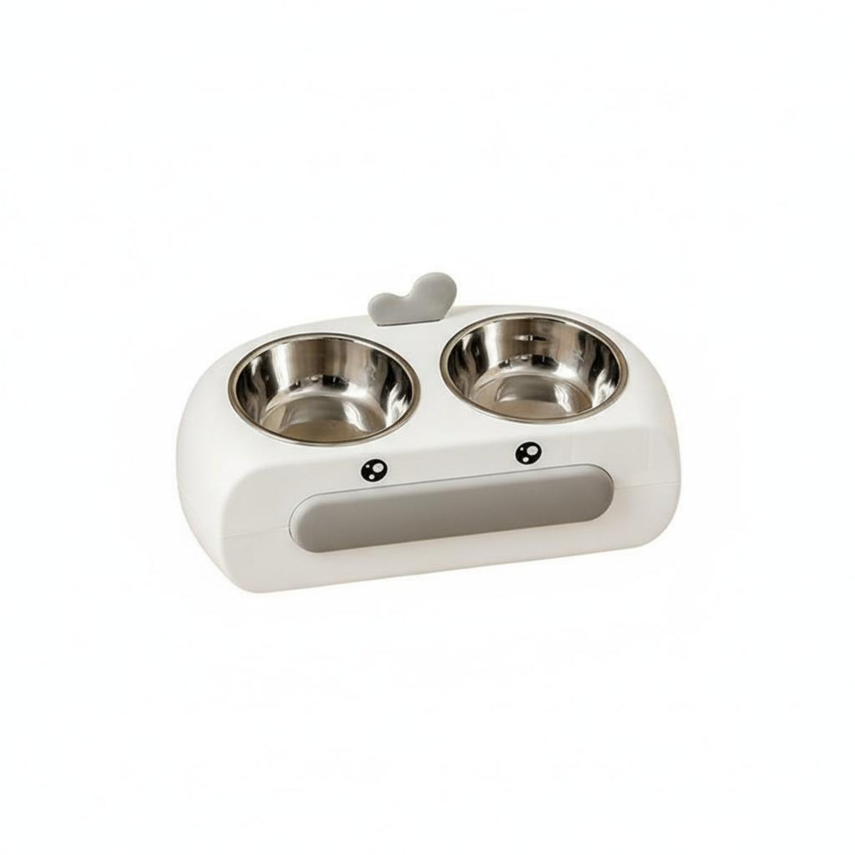 Easy to Clean Cute Duck Pet Feeder Safe & Odorless Double Pet Bowl Detachable Design Raised Food and Water Bowls Non-Slip for Cats