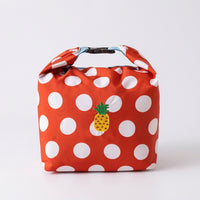 Makeup Bag and Insulated Lunch Bags for Women with Drawstring, Waterproof Cool Bag for Food, Foldable Picnic Storage Bag, Polyester 20*14*28cm