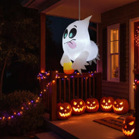 Halloween Inflatable Ghost Outdoor Hanging Ghost Spooky Decorations Lighted for Porch