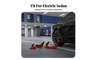 Electric Sedan Mud Flaps Easy Installation Front and Rear Wheel Mud Flaps Custom Fit Front Rear Mudflaps for Rainy Conditions, Winter Driving