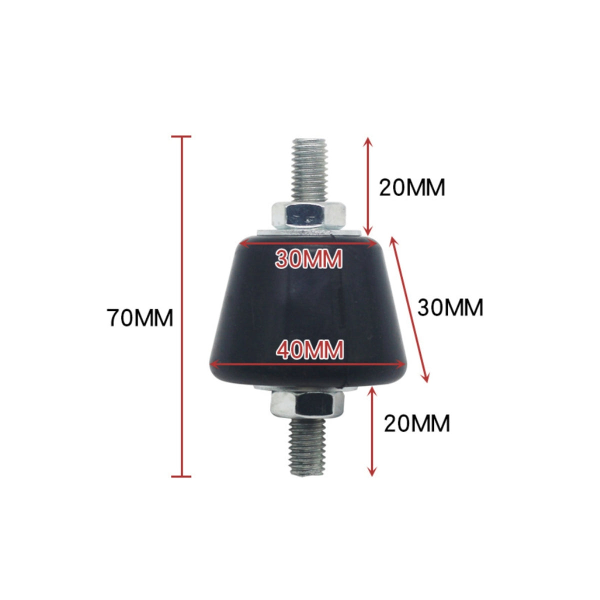 4 Pieces Air Conditioner Foot Pad Cushioning Appliance Support Threaded Bolt