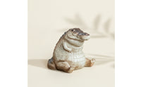 Crocodile Figurine Resin Crocodile Ornament Alligator Figurine Miniature Decor Textured for Collectors, Desk, Bookshelf