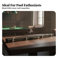 Metal Latches Billiard Cue Case Hinged Lid Hard Cue Case Fitted Handle Sports Gear Lined Interior