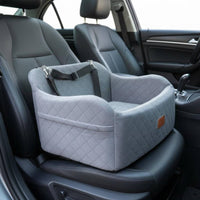 Thick Padded Dog Car Booster Seat Raised Design Dog Car Seat Bed No Tools Required