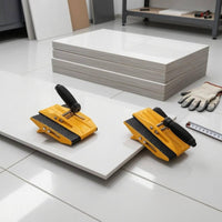 Yellow Metal Body Manual Carrying Clamp Flat Material Handling Slab Carrier Clamp Heavy Duty Glass Panel Lifter Non-Marking