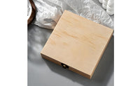 Clasp Closure Wooden Nail Storage Box Rectangular Hinged Nail Box High Capacity Manicure Case Lightweight