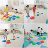 Balance Stepping Stones Textured Balance Stepping Stone Toy Low-Profile Lightweight for Children, Playroom, Kindergarten